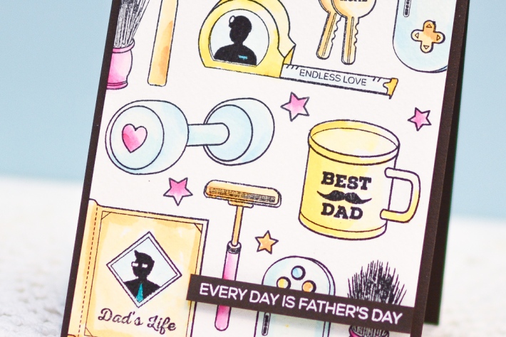 Distress Ink Watercoloring_Altenew_FathersDayCard