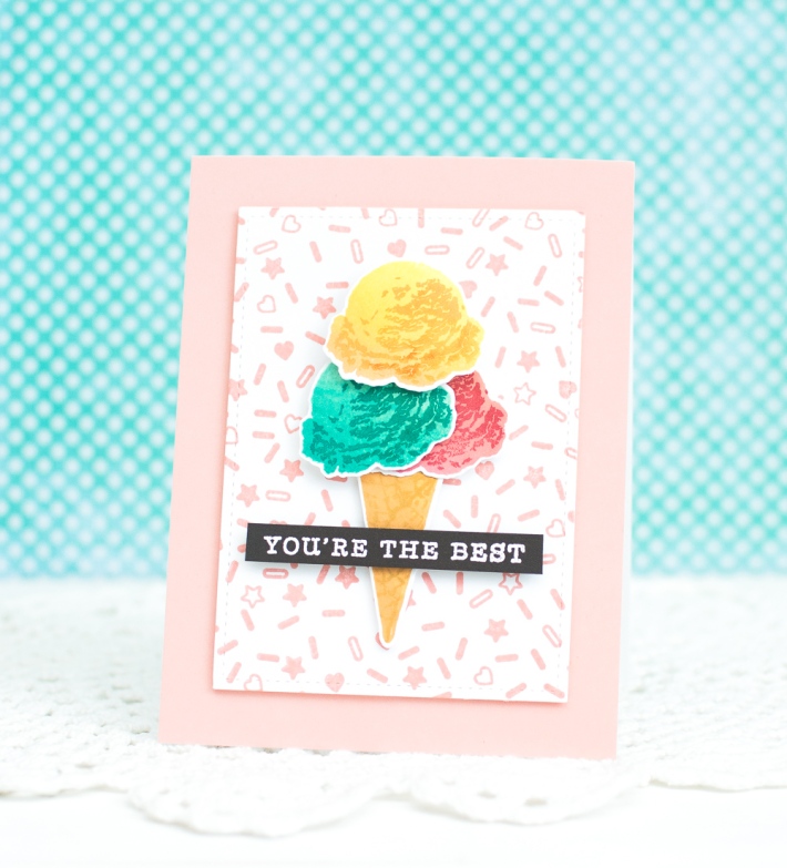 Hero Arts Ice cream Encouragement Card