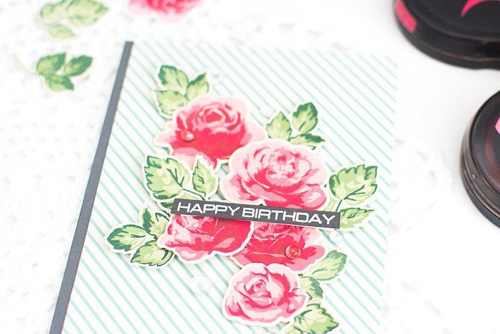 Handmade Birthday Card using Color Layering Technique_Altenew Stamps_May Park