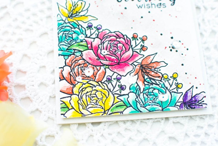 Watercolor Handmade Birthday Card
